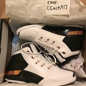 Nike Air Jordan XVII (17) sz. 11 wht/blk/copper
